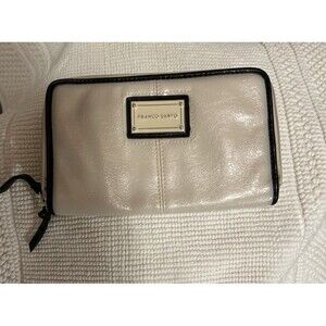 Franco Sarto Clutch Wallet Cream Black Colors Women's Faux Leather. Great Look!